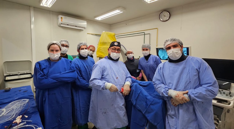 Nova cirurgia no Humap, em Campo Grande, usa tubo fino para prevenir AVC e acelera a recuperação dos pacientes