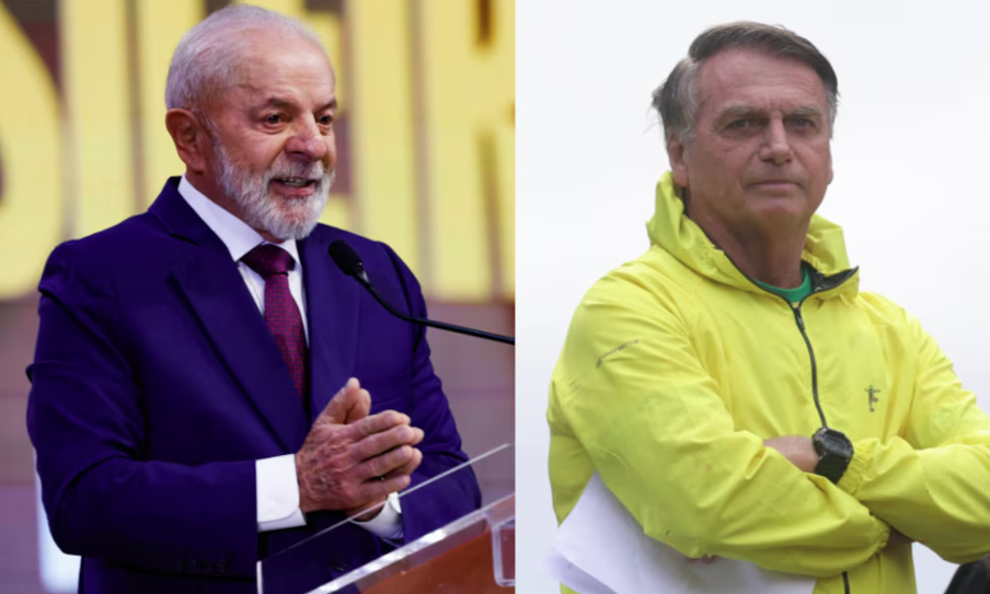 Lula e Jair Bolsonaro