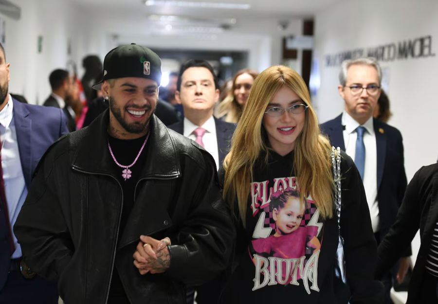 Virginia Fonseca e Zé Felipe oficializam divórcio; na foto, casal comparece à CPI das Bets, em maio, em Basília.