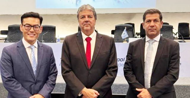 Magistrados de MS durante simpósio no STJ, que debateu estratégias de enfrentamento ao crime transnacional com apoio da Interpol e organismos internacionais