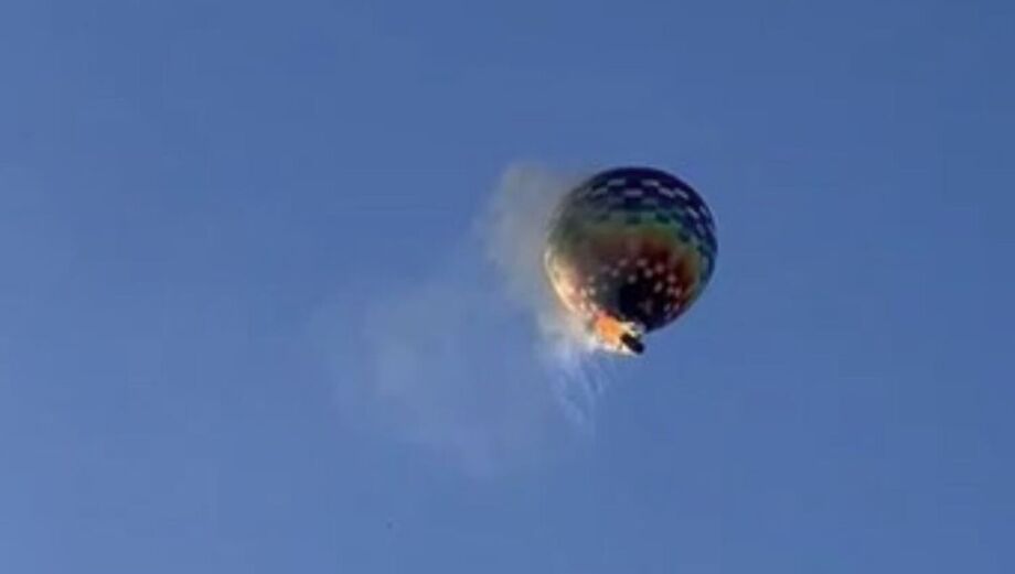 Balão com 21 pessoas caiu na manhã deste sábado