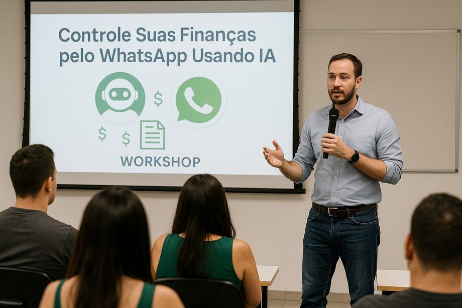 Oficina gratuita em Campo Grande ensina como controlar as finanças pelo WhatsApp com ajuda da IA