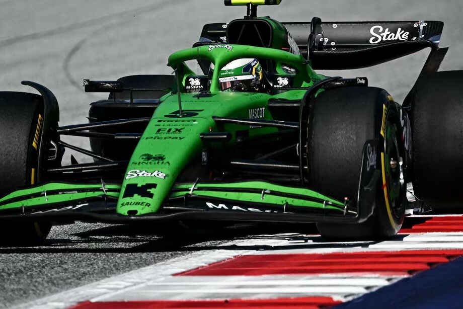 Bortoleto somou quatro pontos ao largar e chegar em oitavo no GP da Áustria