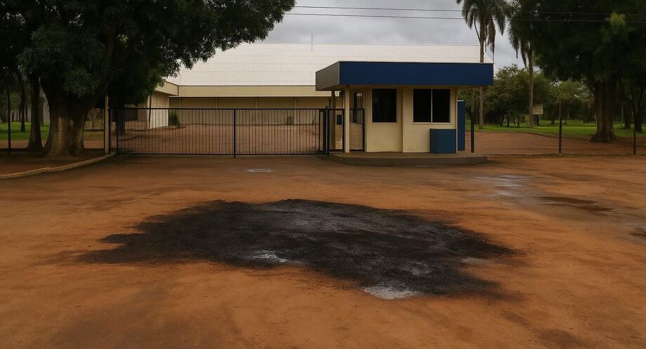 Entrada da unidade da JBS no Indubrasil, em Campo Grande, onde será feita a recuperação de áreas contaminadas após acordo com o Ministério Público.