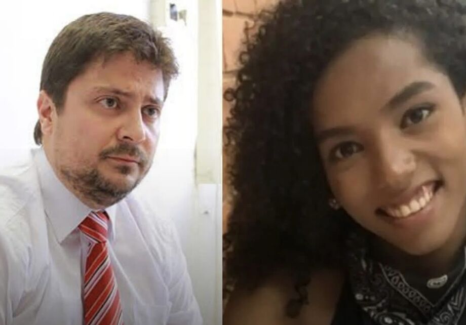 Delegado Bruno Urban (à esquerda) conduziu a investigação que levou à condenação por ofensas transfóbicas contra Alanis Matheusa (à direita), jovem advogada trans e negra aprovada na OAB-MS.