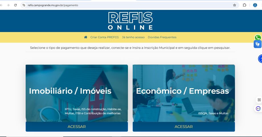 Feriado é oportunidade para regularizar débitos com o município pelo portal do Refis 2025.