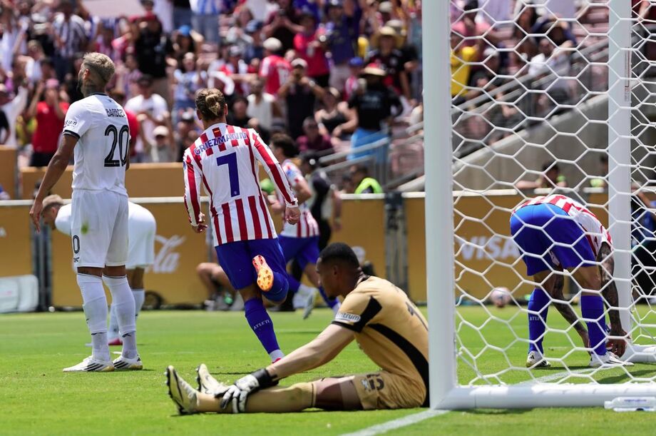 Griezmann marcou o único gol do jogo no Rose Bowl.