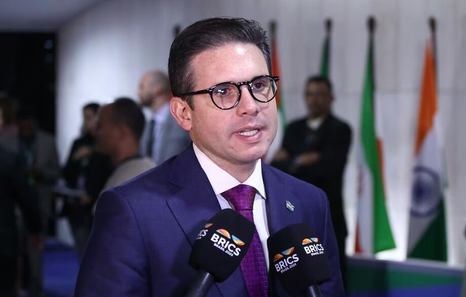 O presidente da Câmara, Hugo Motta