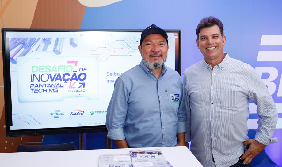 Ricardo Senna, secretário -executivo da Semadesc, ao lado do diretor de Operações do Sebrae/MS, Tito Estanqueiro