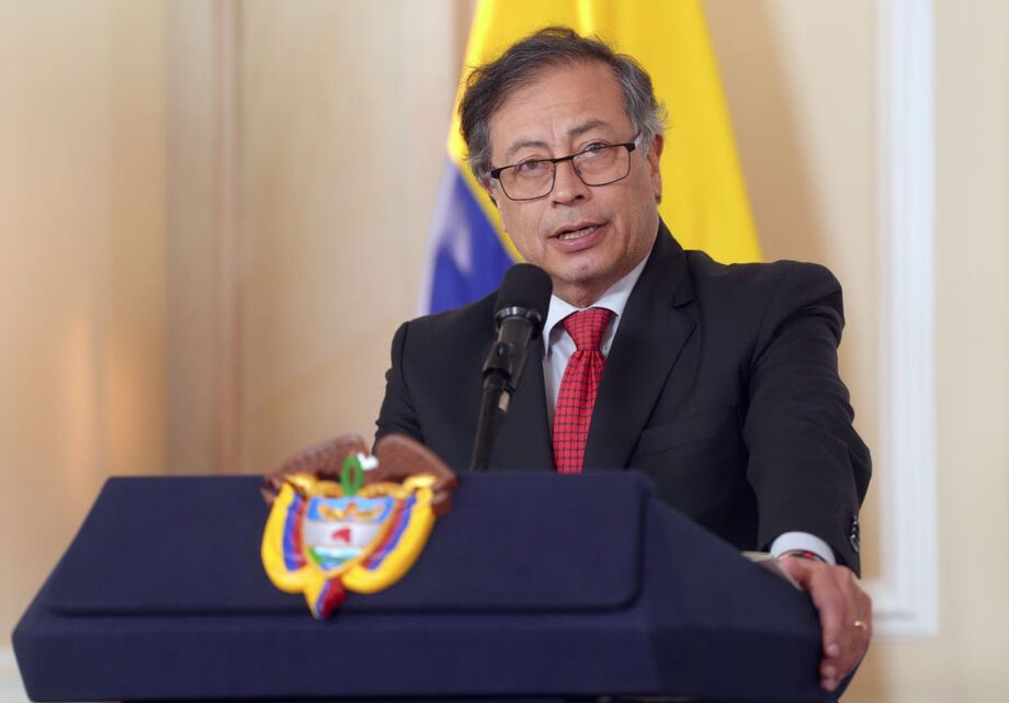 O presidente da Colômbia, Gustavo Petro.