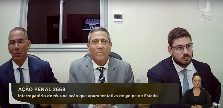 Walter Braga Netto foi interrogado pelo STF por videoconferência.