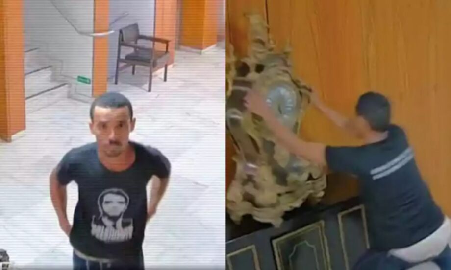 Antônio Cláudio Alves Ferreira foi flagrado por câmeras de segurança do Planalto.