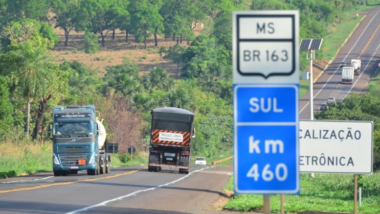 ANTT autoriza desapropriação de 5,5 km em Campo Grande para duplicação da BR-163 sob nova concessão da CCR.