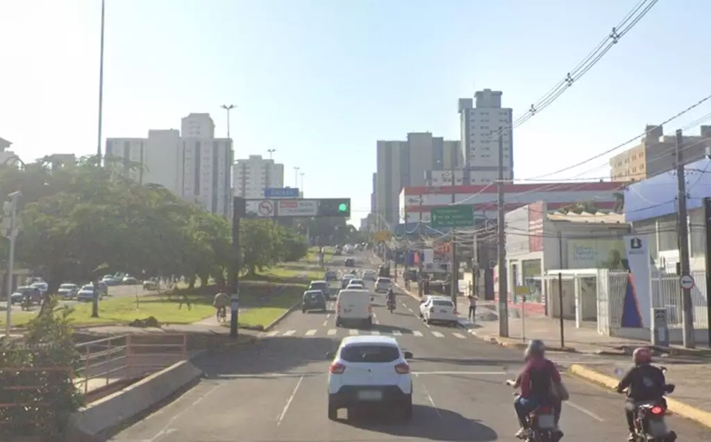 Cruzamento da Afonso Pena com Ernesto Geisel, onde aconteceu acidente.