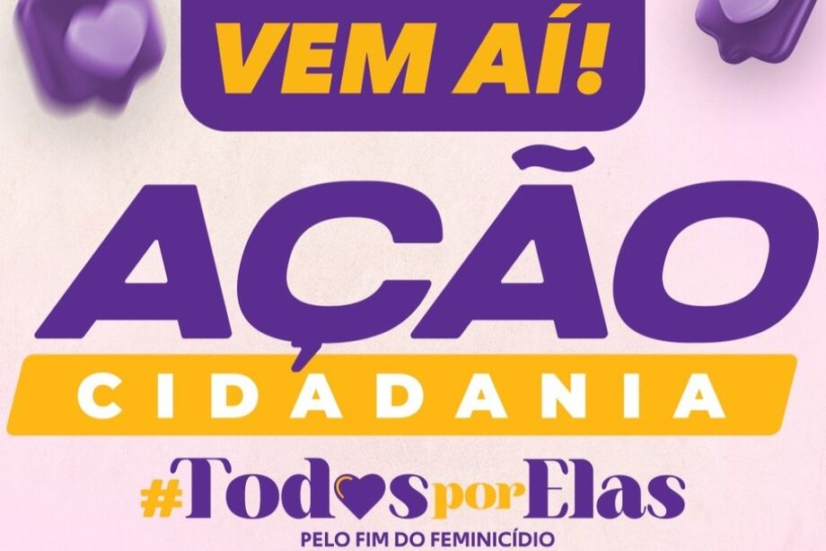 Próxima ação da #TodosPorElas acontece no dia 19 de julho, sábado, no Parque Jacques da Luz, nas Moreninhas