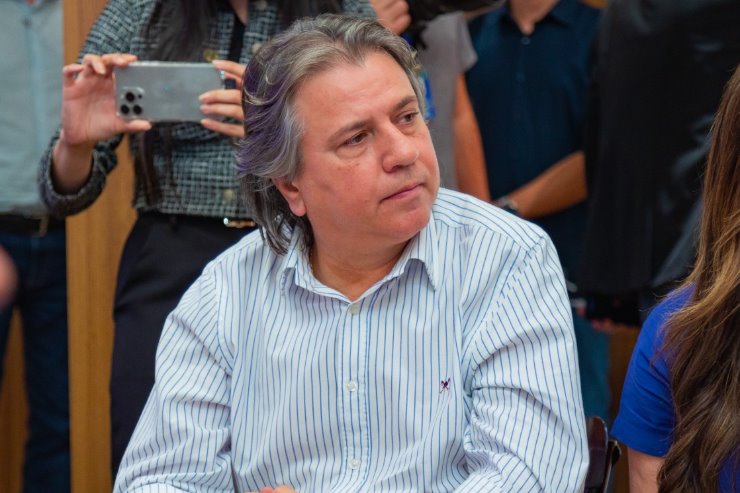 O deputado estadual Caravina participou, nesta quinta-feira (10), das reuniões do programa MS Ativo