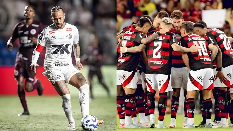 Santos e Flamengo se enfrentam nesta quarta-feira (16)