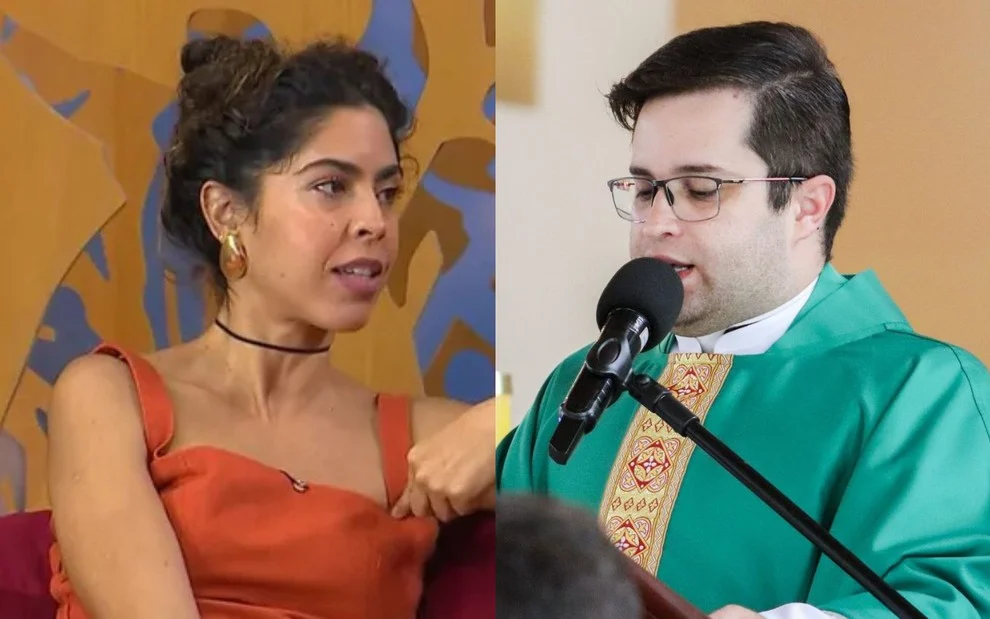 Bela Gil e Padre Danilo César: religioso criticou religiões de matriz africana e Preta Gil