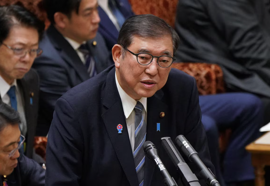 O primeiro-ministro do Japão, Shigeru Ishiba.