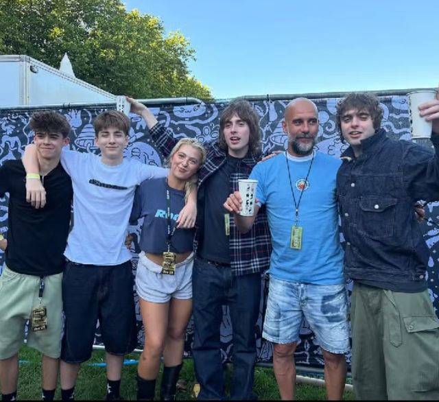 Guardiola em show do Oasis