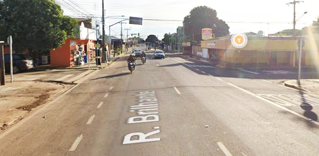 Cruzamento das ruas Brilhante e Jamil Nachif, onde ocorreu o atropelamento que resultou na morte de Manoel Messias Filho