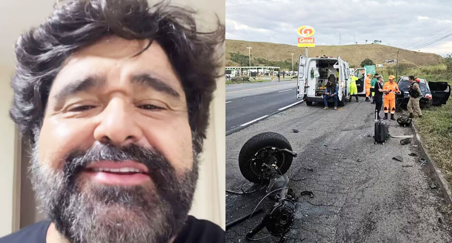 Fabiano Menotti se envolveu em acidente a caminho de show no interior do Rio