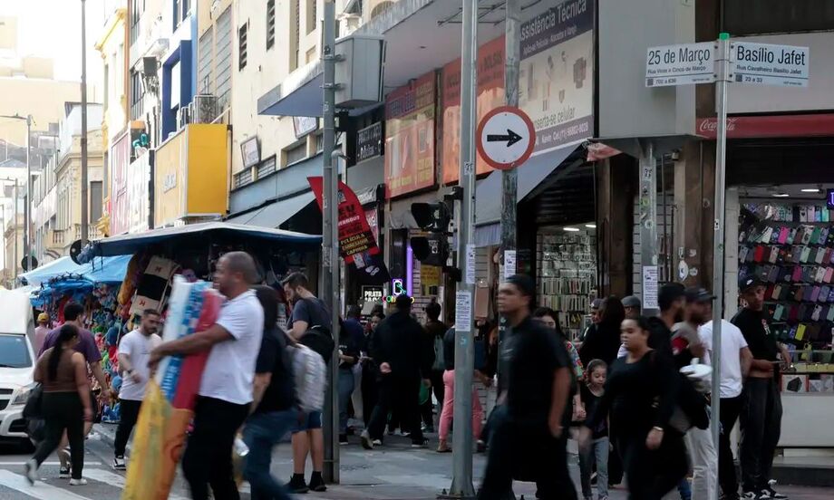 Rua 25 de Março, em São Paulo.
