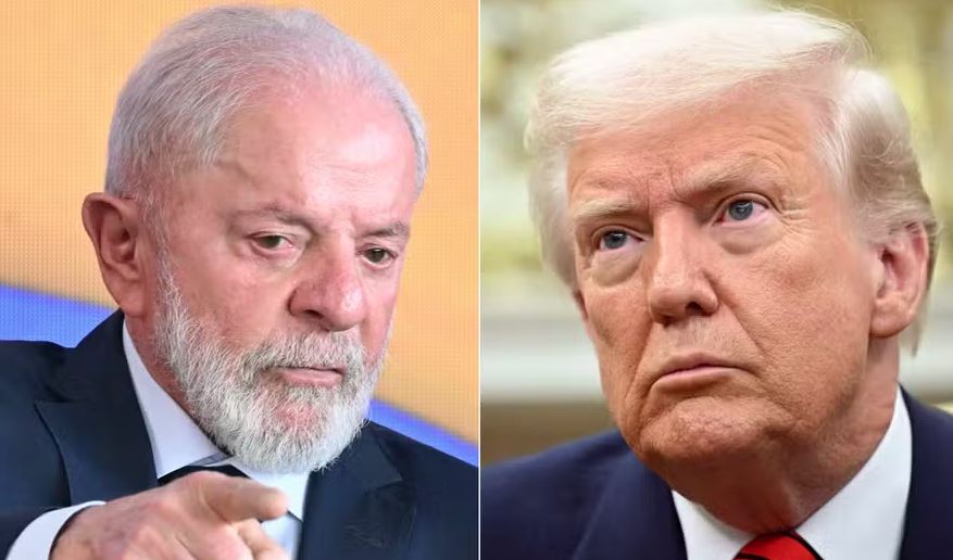 O presidente Luiz Inácio Lula da Silva e o seu contraparte dos Estados Unidos, Donald Trump
