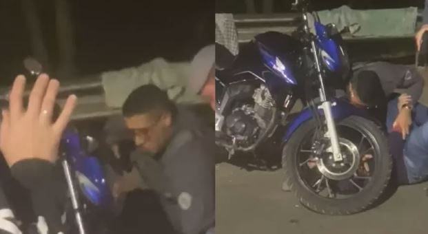 PMs são flagrados agredindo motoboy em SP