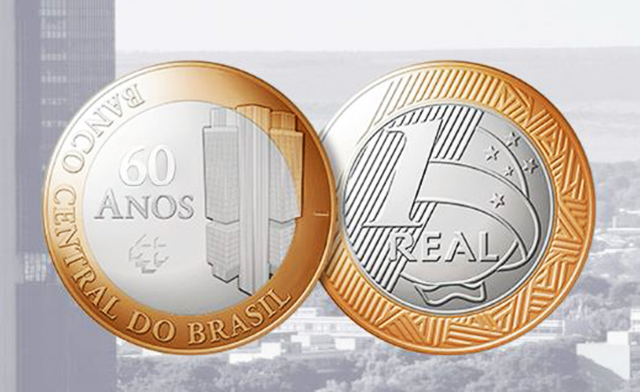 Banco Central lança moeda de R$ 1 para marcar os 60 anos da instituição, com circulação iniciando nesta sexta-feira.
