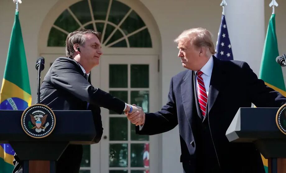 Jair Bolsonaro e Donald Trump em 2020