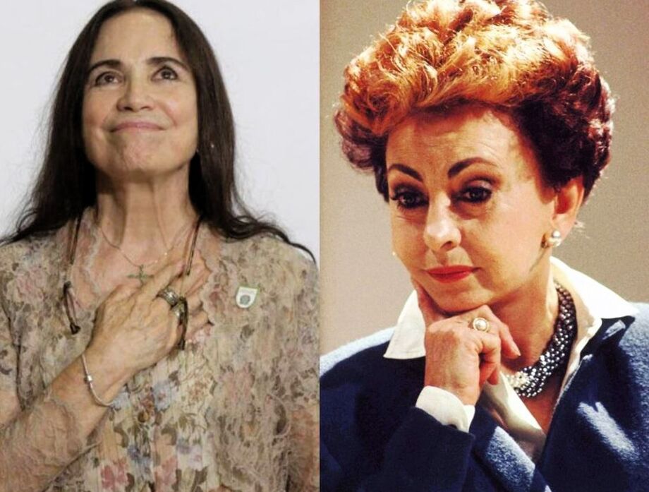 A atriz Regina Duarte (à esquerda) que interpretava Raquel e Beatriz Segall como a vilã Odete Roitman na versão original de 'Vale Tudo'