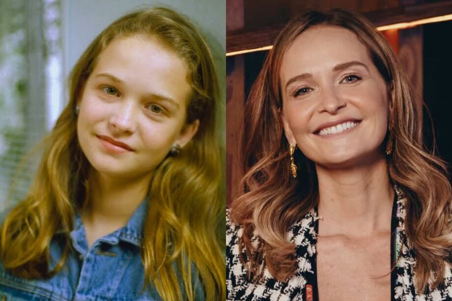 Personagem Bia, e atriz Fernanda Rodrigues, respectivamente