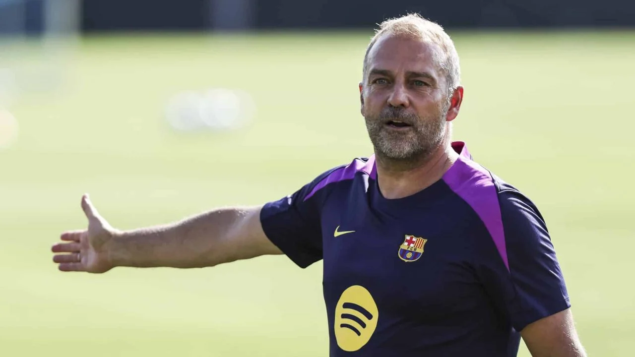 Hansi Flick, técnico do Barcelona
