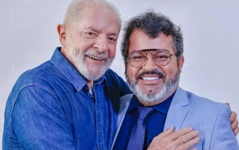 O empresário Carlos Bernardo, ao lado do presidente Lula, é apontado como pré-candidato do PT a deputado federal em Mato Grosso do Sul