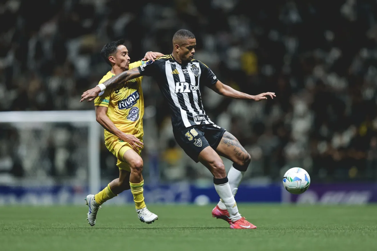 Lance de Atlético-MG x Atlético Bucaramanga, pela Copa Sul-Americana