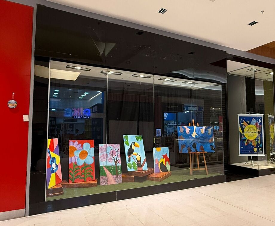 Mostra exposta no Shopping