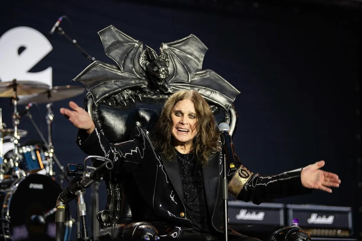 Ozzy Osbourne no show de despedida do Black Sabbath no último dia 5 de julho
