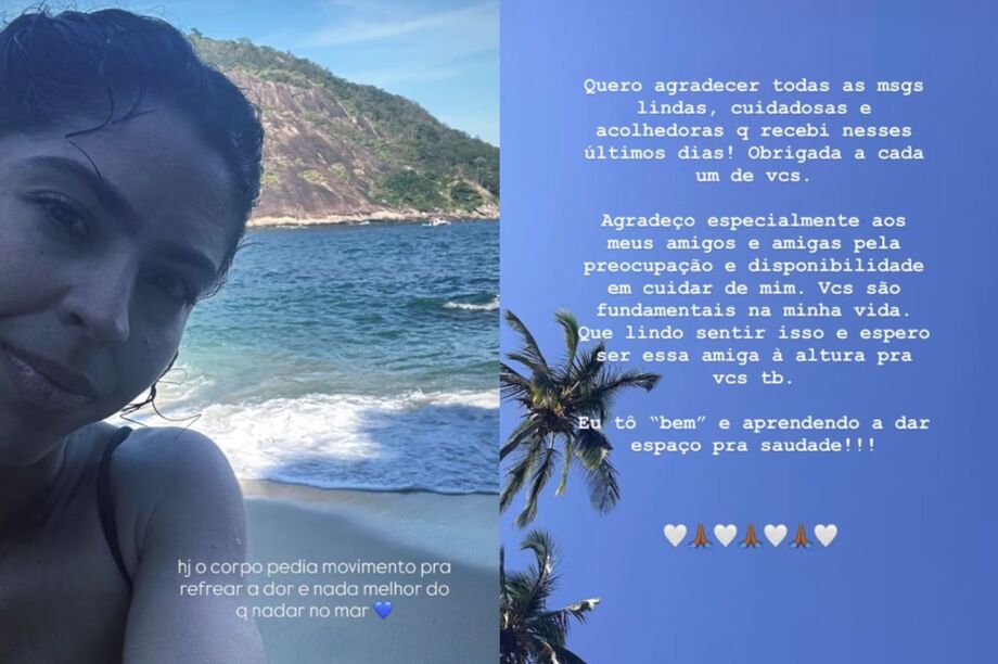 Bela Gil fala sobre o luto por sua irmã, Preta Gil, 7 dias depois da morte