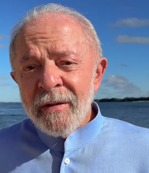 O presidente da república publicou um vídeo a beira do rio São Francisco