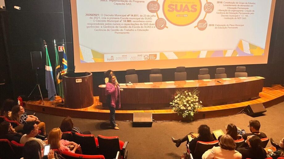 Profissionais da SAS apresentaram projetos desenvolvidos na capital desde 2021.