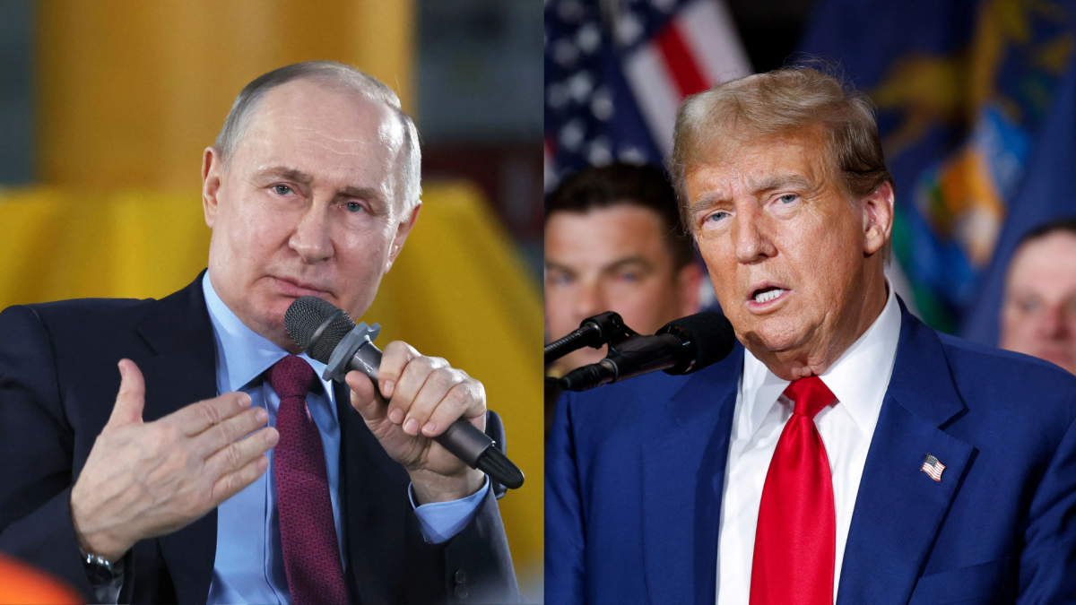 O presidente da Rússia, Vladimir Putin, e o presidente dos Estados Unidos, Donald Trump