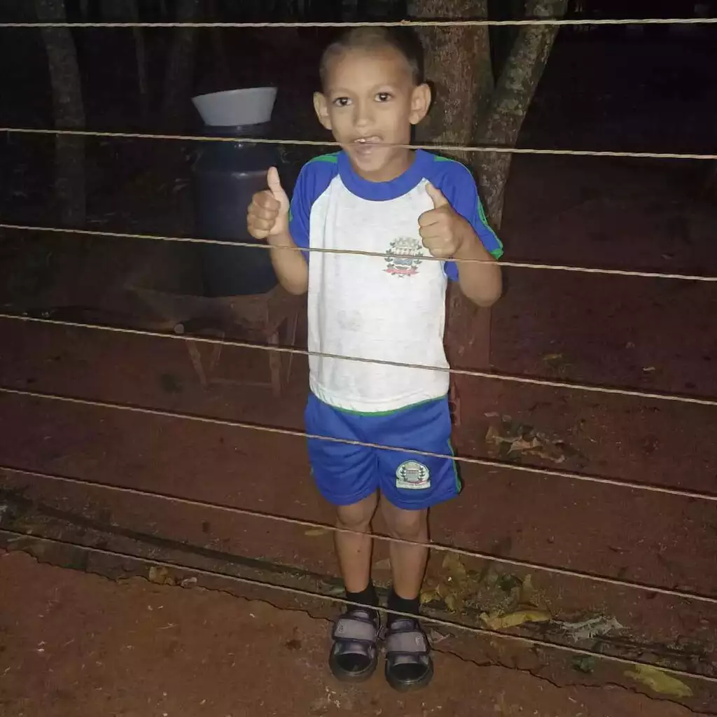 Adryan, em foto publicada pelos pais nas redes sociais.