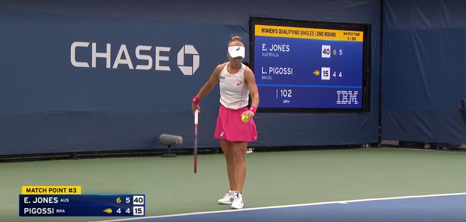 Após passar na primeira rodada, Laura Pigossi foi eliminada no US Open.