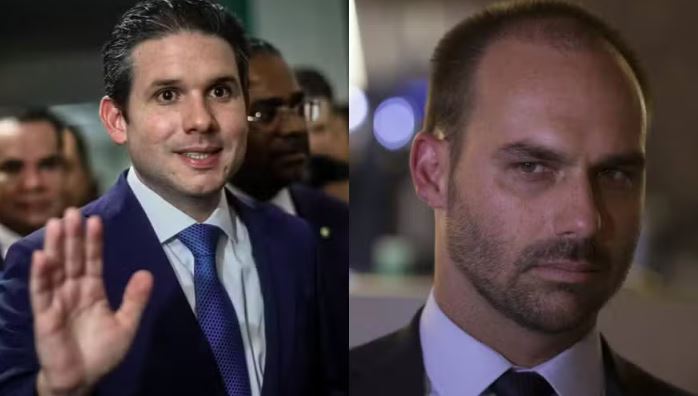 Hugo Motta critica mandato à distância de Eduardo Bolsonaro: não existe mais ou menos deputado