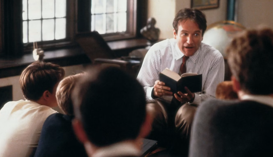 Robin Williams em Sociedade dos Poetos Mortos