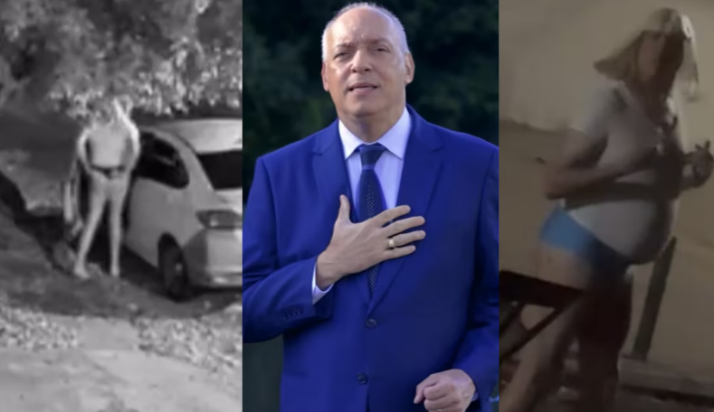 Flagrante que viralizou mostra o líder religioso com calcinha e peruca