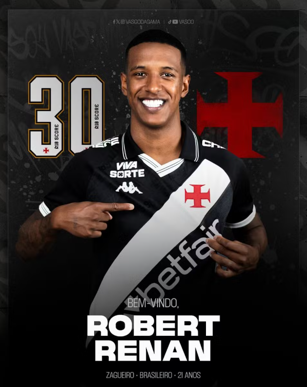 Vasco anuncia Robert Renan