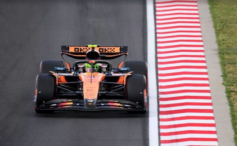 Norris lidera dois treinos livres na Hungria; Verstappen fica fora do top 10 e Bortoleto é apenas 17º.