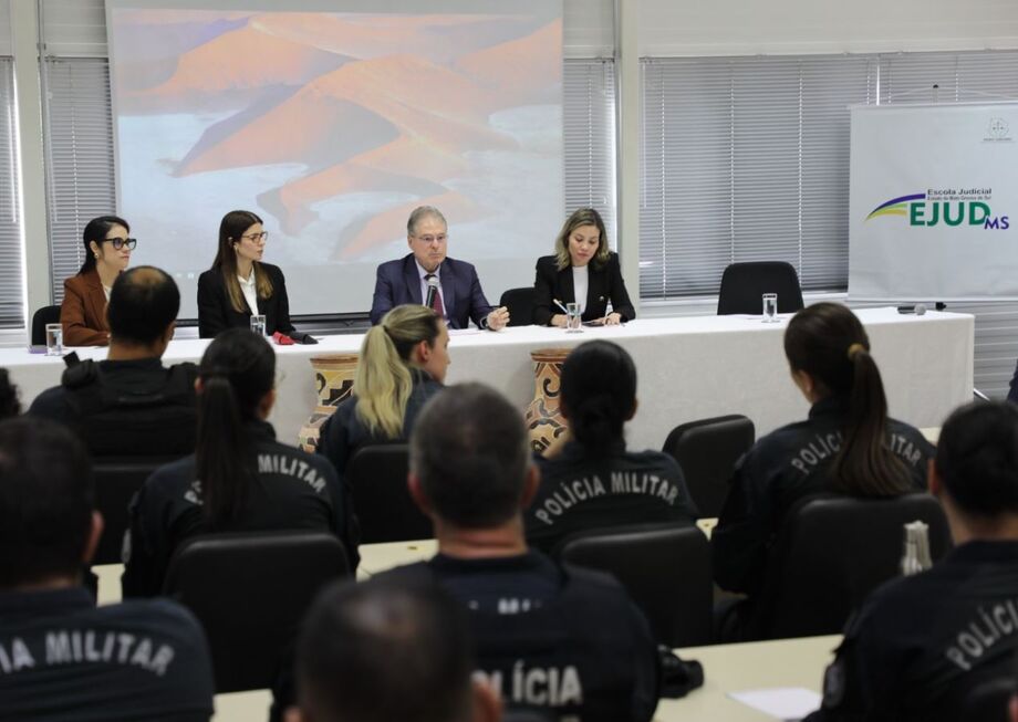 Abertura do evento foi conduzida pelo diretor-geral da Ejud-MS, desembargador Marco André Nogueira Hanson.